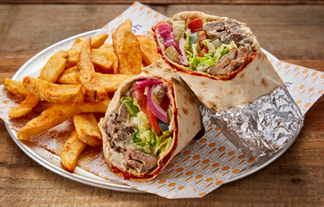 Mixed Shish Kebab Wrap